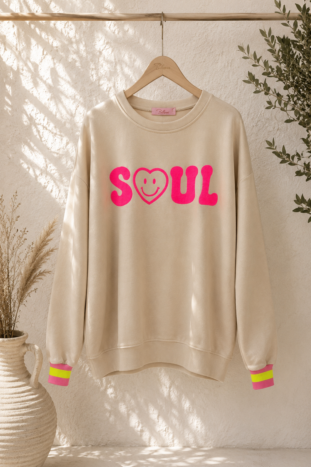 Sweatshirt „Good Soul“ Made in Italy