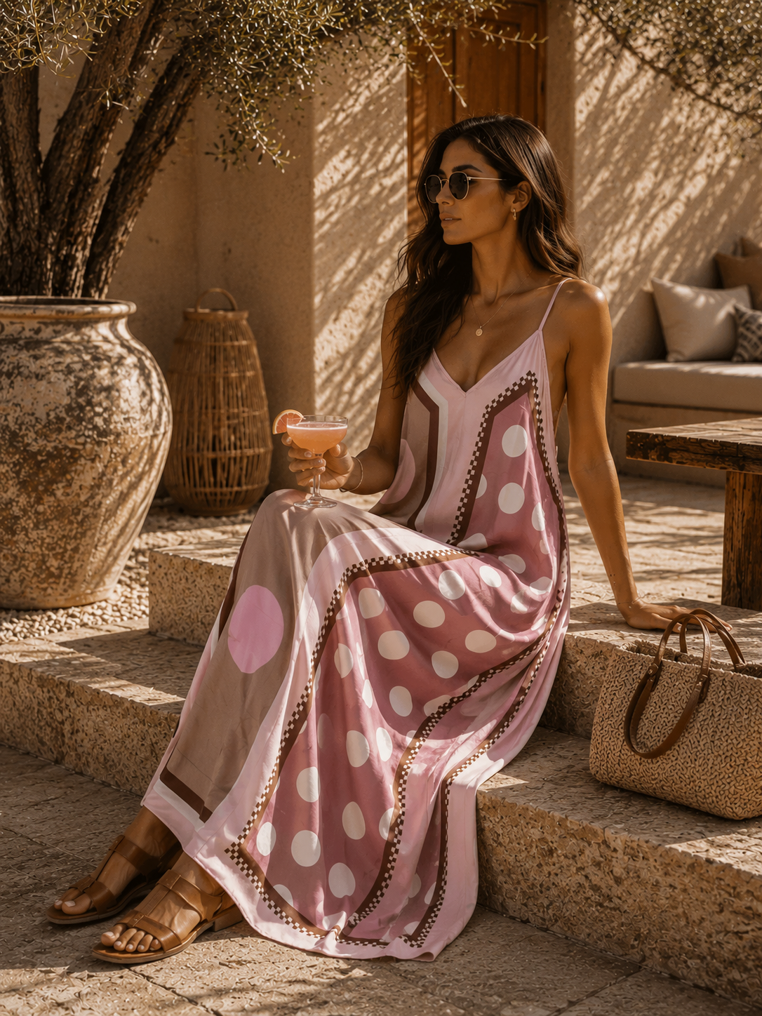 Polka Dots Kleid Ronda – Made in Italy | passend bis Größe 42