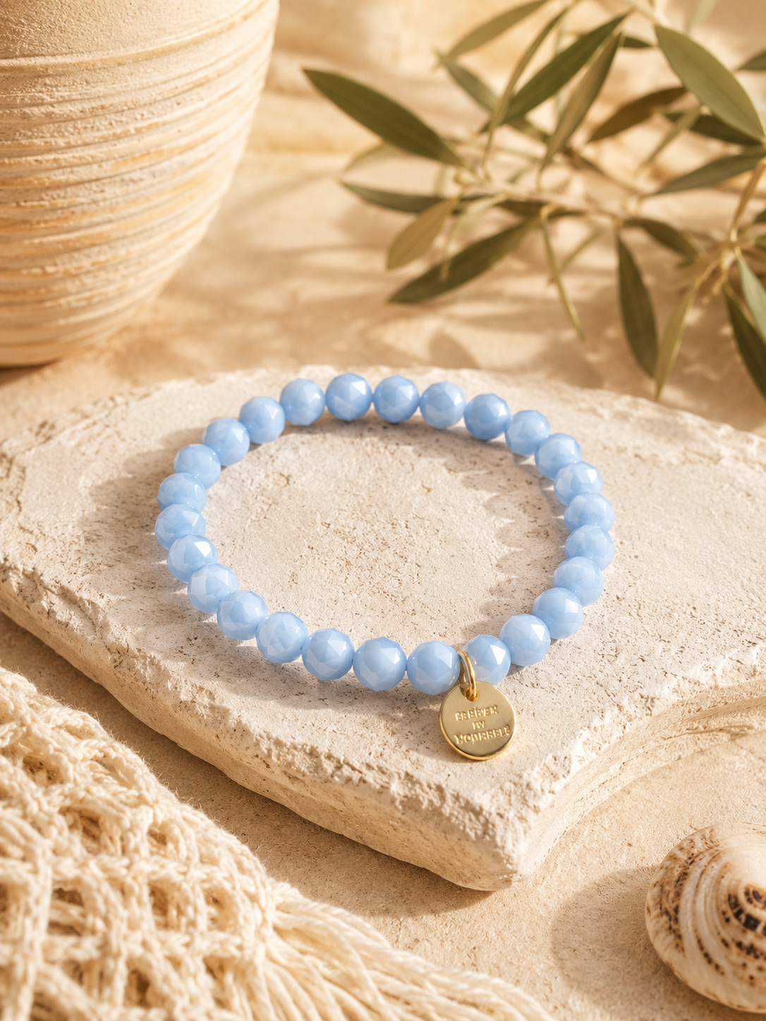 ARMBAND Kristallstein-Armband – Funkelnder Sommer-Liebling Blau