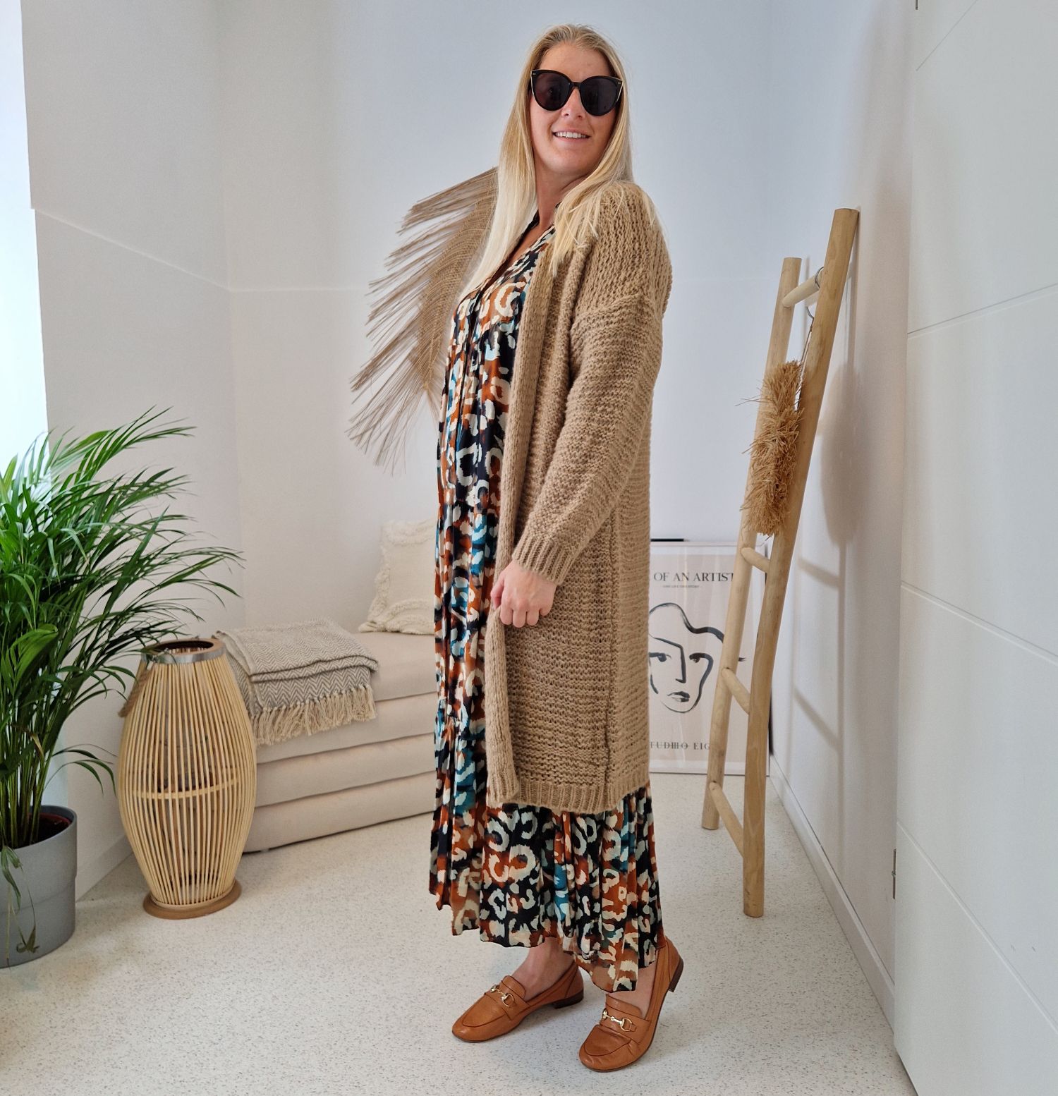 EDLER KNIT CARDIGAN SARAH CAMEL 34-42 Made in Italy Strickjacke Strickmantel Mantel EDLER KNIT CARDIGAN SARAH CAMEL 34-42 Made in Italy Strickjacke Strickmantel Mantel