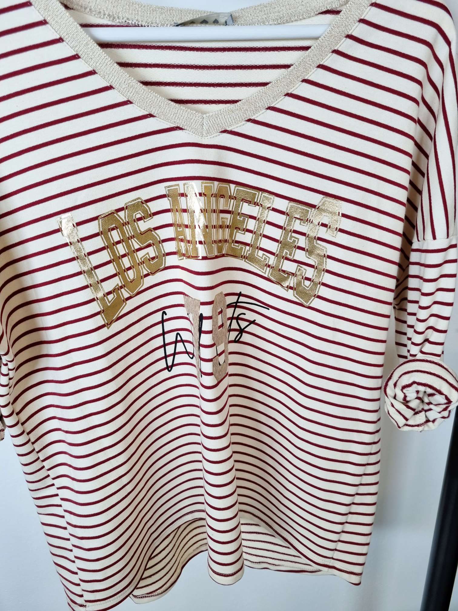 BASIC SHIRT LOS ANGELES STRIPES GLAMOUR ANTHRAZIT Streifen Longsleeve 34-42 Made in Italy Anthrazit BASIC SHIRT LOS ANGELES STRIPES GLAMOUR ANTHRAZIT Streifen Longsleeve 34-42 Made in Italy Anthrazit