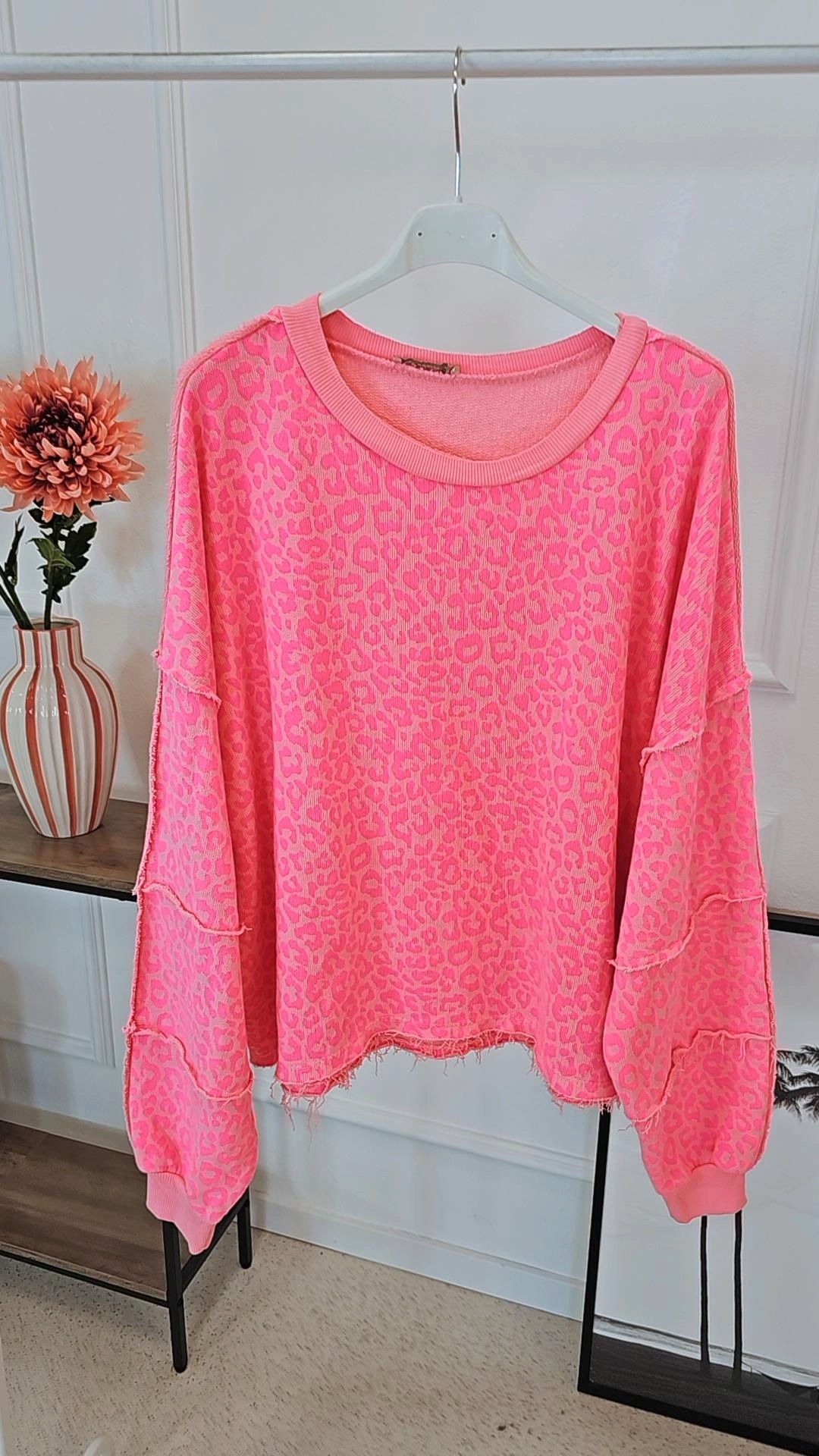 OVERSIZE SWEATER VALESCA LEO Made in Italy 34-42 Sweatshirt