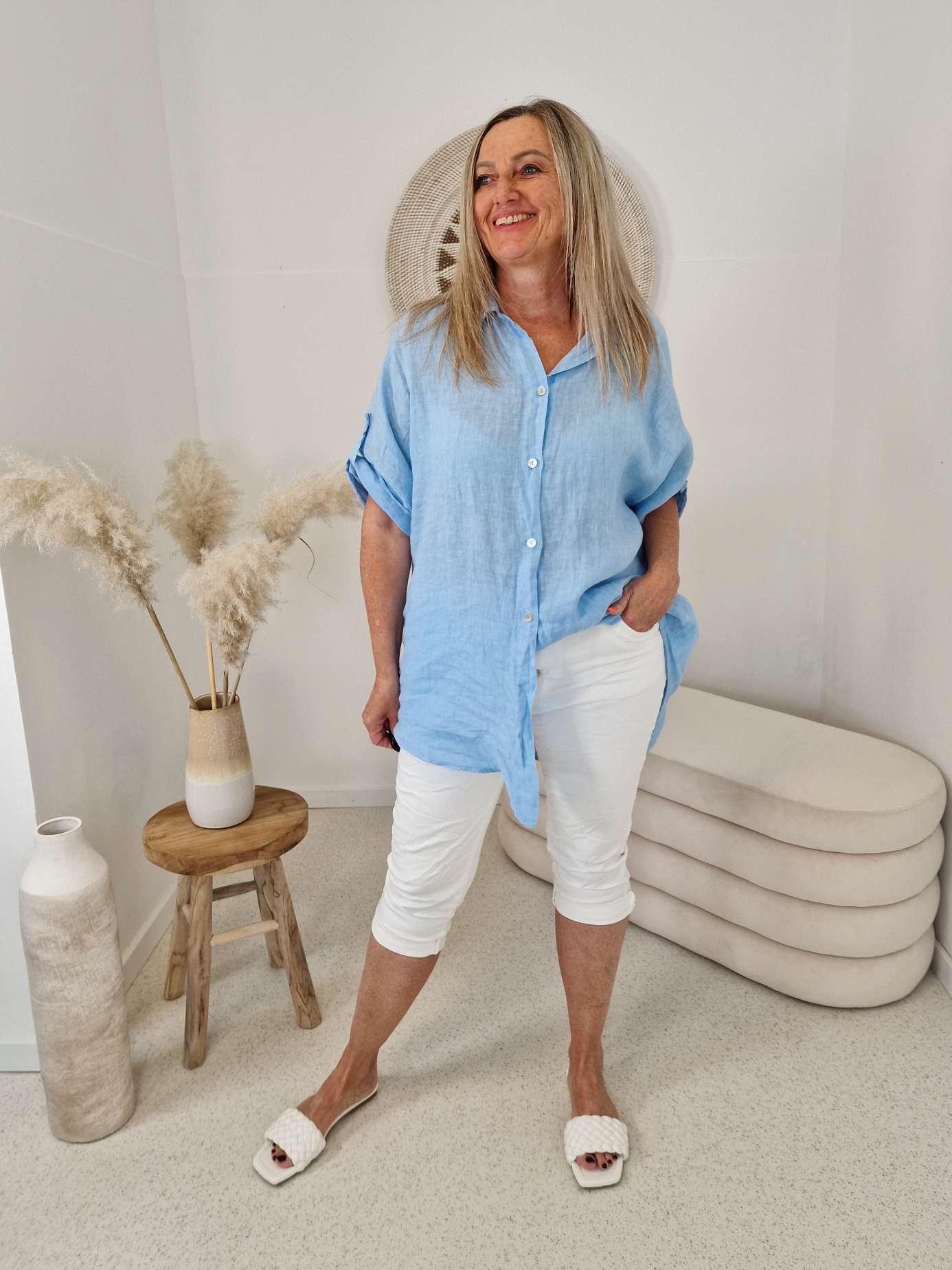 10 € CAPRI JEANS ALASKA WEIß 36-42 Italy Style bequeme kurze Freizeit Hose Denim 10 € CAPRI JEANS ALASKA WEIß 36-42 Italy Style bequeme kurze Freizeit Hose Denim