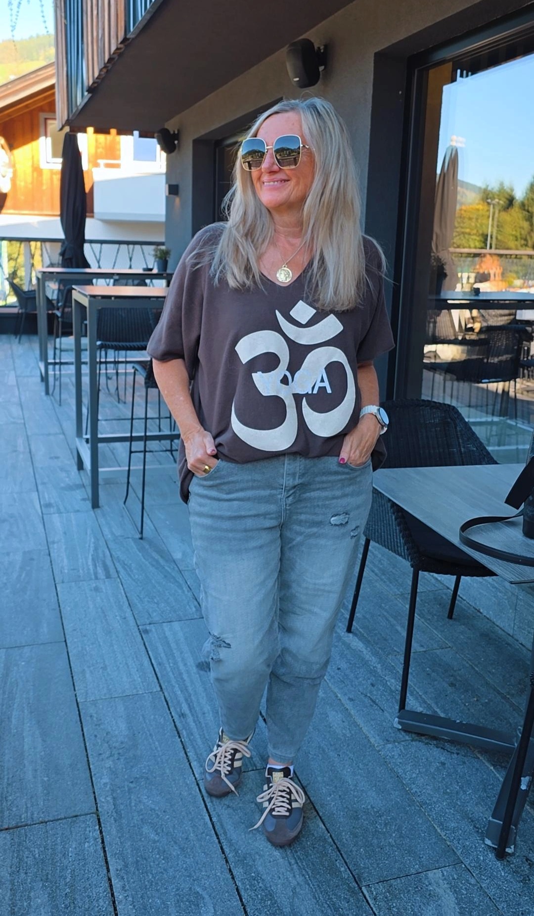 OVERSIZE FEINSTRCK PULLOVER LANESSA YOGA Made in Italy 34-46