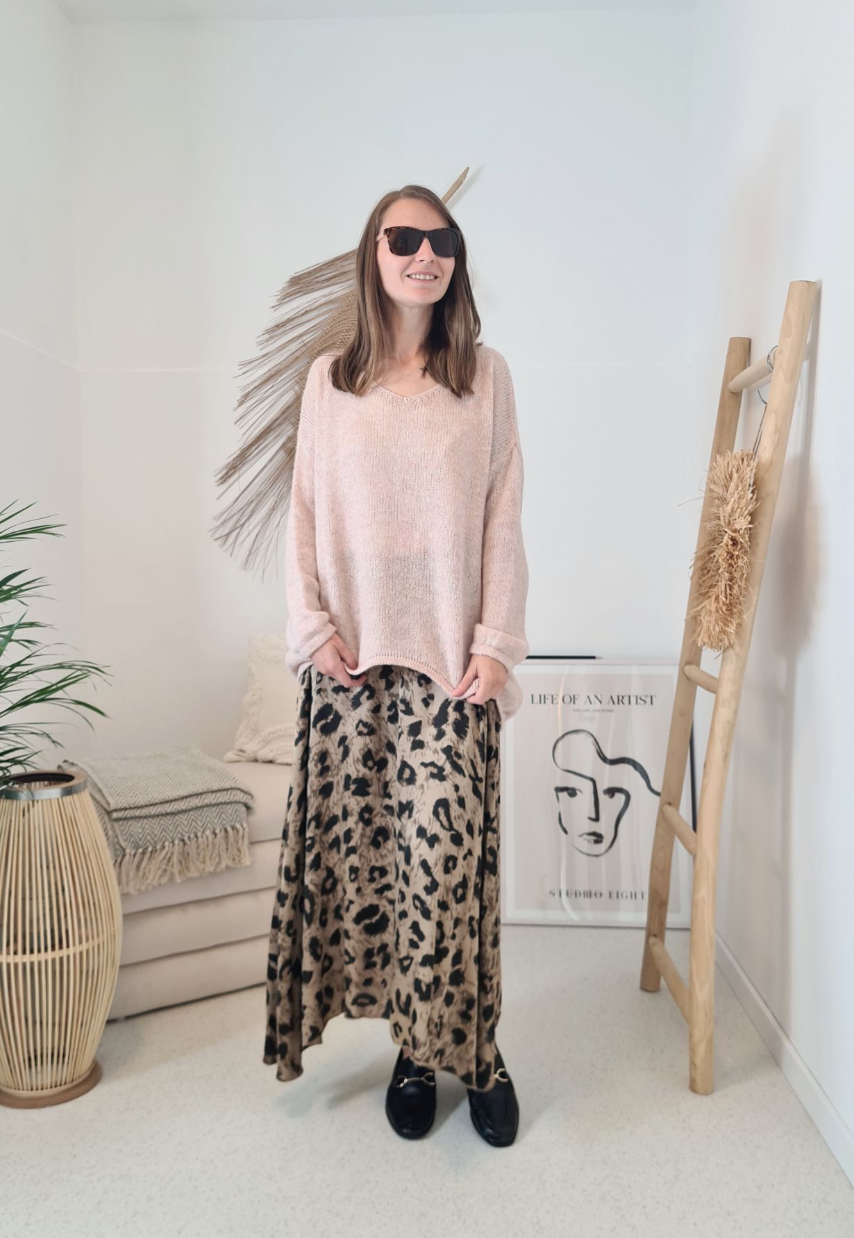 OVERSIZE KNIT SWEATER CARO ROSA edler Strickpullover Pullover 34-42/44 Vokuhila Made in Italy OVERSIZE KNIT SWEATER CARO ROSA edler Strickpullover Pullover 34-42/44 Vokuhila Made in Italy