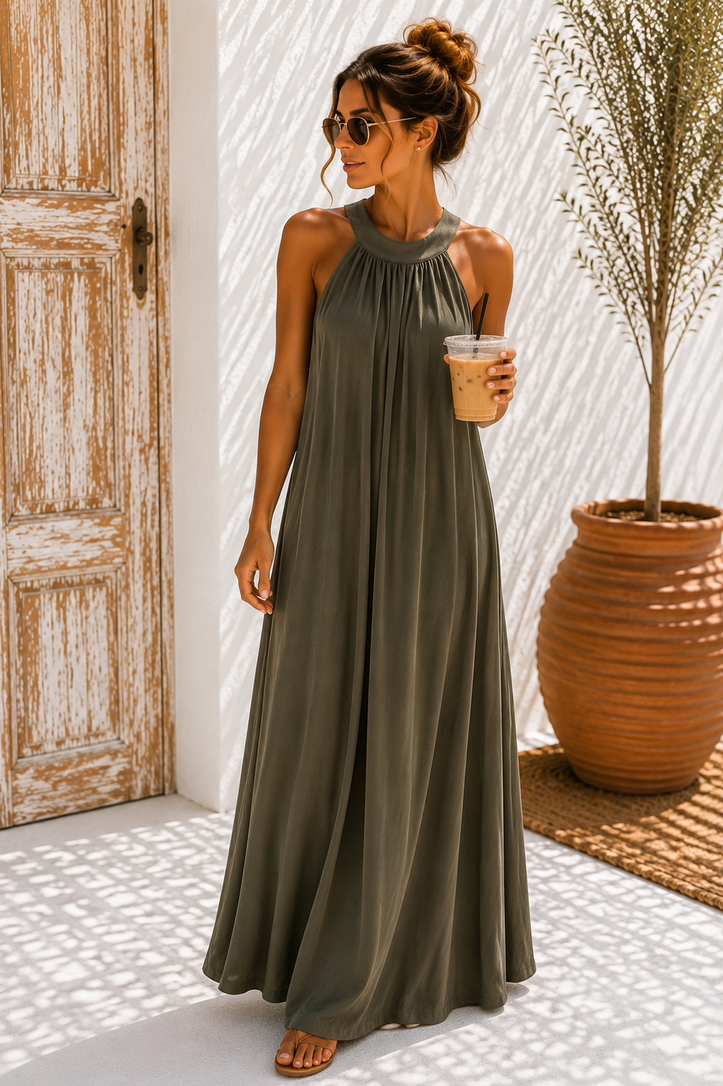 Kofferkleid Kleid „Amboseli“ lang – Dein stilvoller Begleiter für jeden Sommertag Made in Italy Gr 34-42