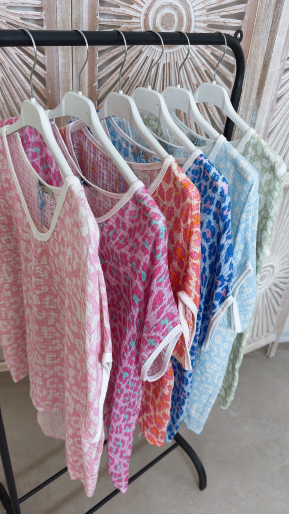 Leo-Shirt „Sambia“ – Made in Italy 🌸 Größe 34 bis 40/42