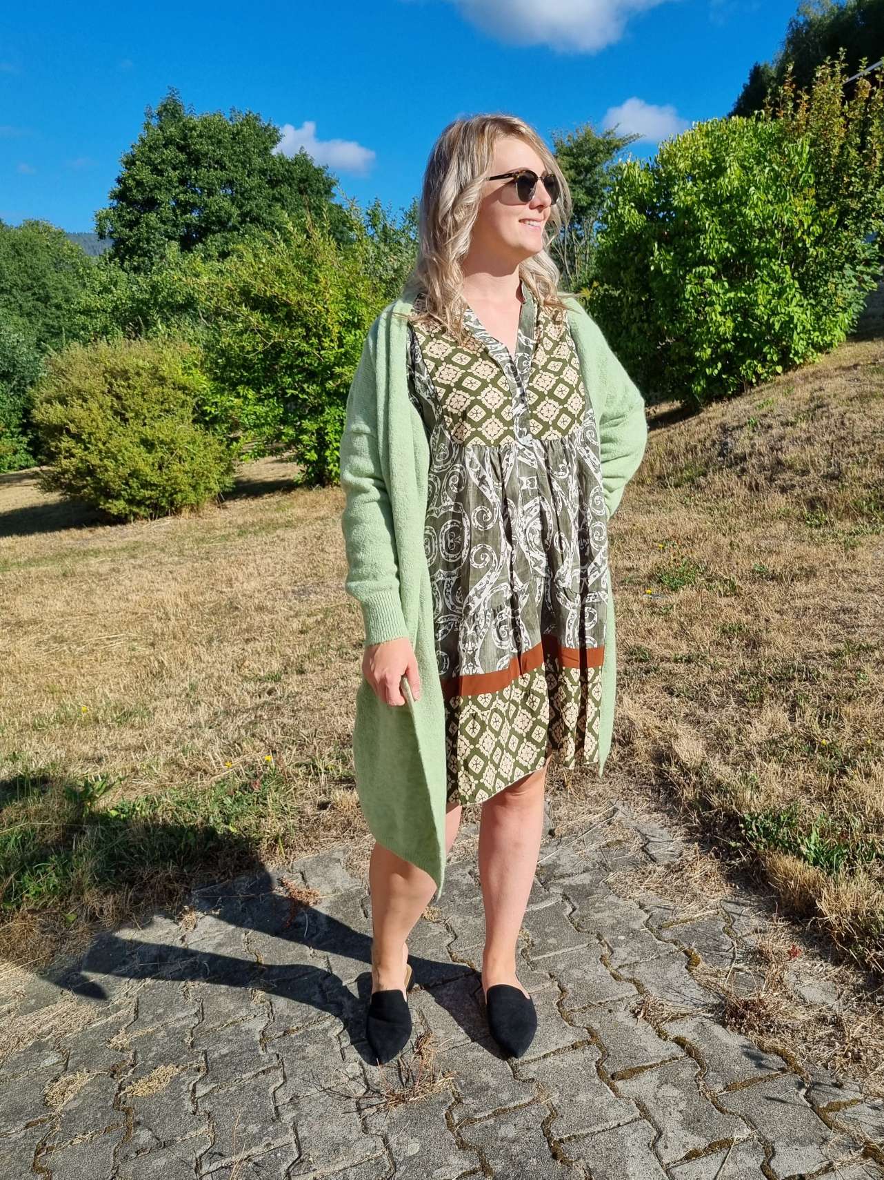 EDLER KNIT CARDIGAN TEODORA GRÜN Strick Jacke Mantel 34-42 Made in Italy EDLER KNIT CARDIGAN TEODORA GRÜN Strick Jacke Mantel 34-42 Made in Italy