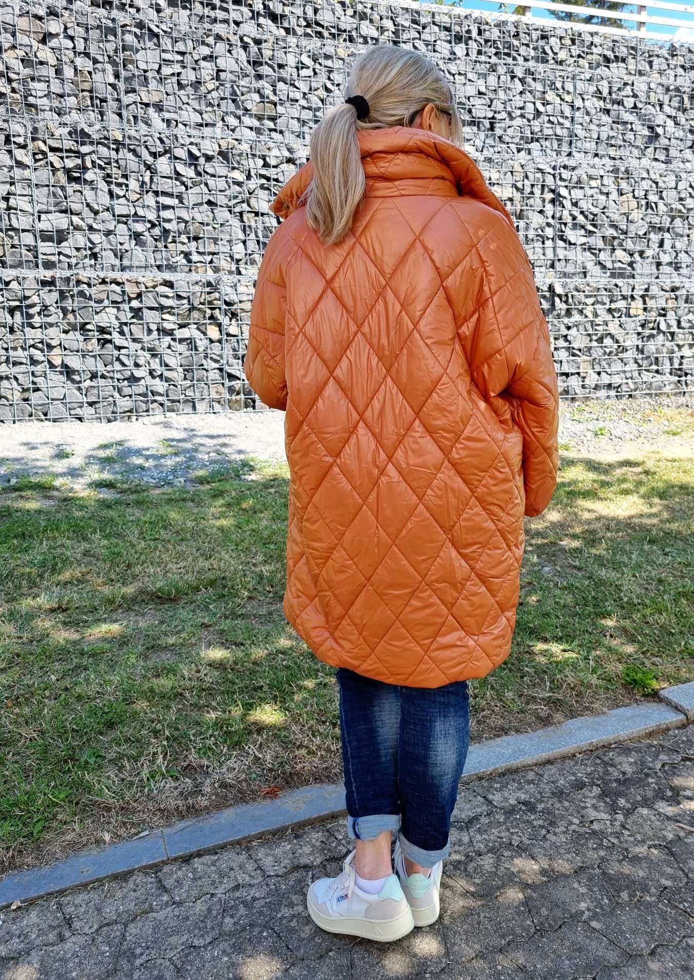 COAT NICOLETTA ROST Oversize Steppjacke lange Jacke Mantel Italy Style M/L COAT NICOLETTA ROST Oversize Steppjacke lange Jacke Mantel Italy Style M/L