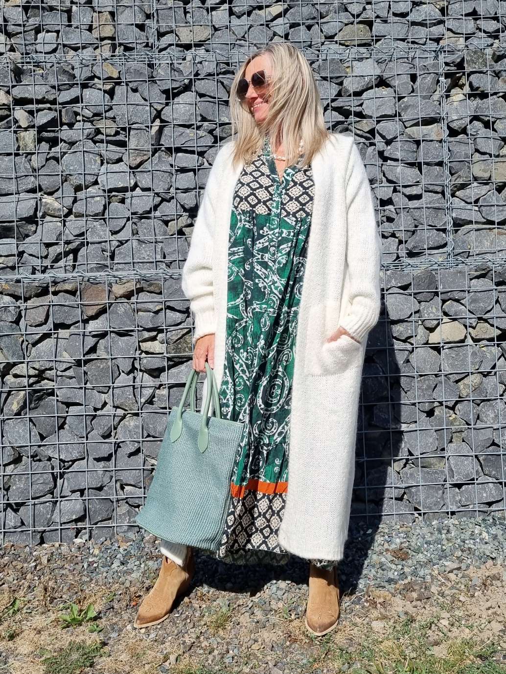 EDLER KNIT CARDIGAN CHRISTIN WOLLWEISS MOHAIR 34-42 Made in Italy Strickjacke Strickmantel Mantel EDLER KNIT CARDIGAN CHRISTIN WOLLWEISS MOHAIR 34-42 Made in Italy Strickjacke Strickmantel Mantel