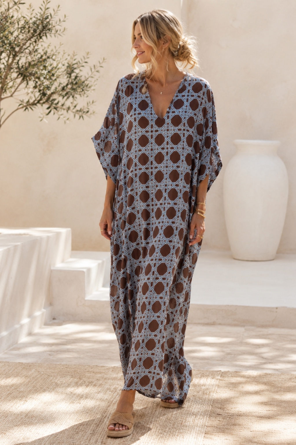 Exklusives Kleid Chiara – Made in Italy – mit Seide – Gr. 34 bis ca. 42/44