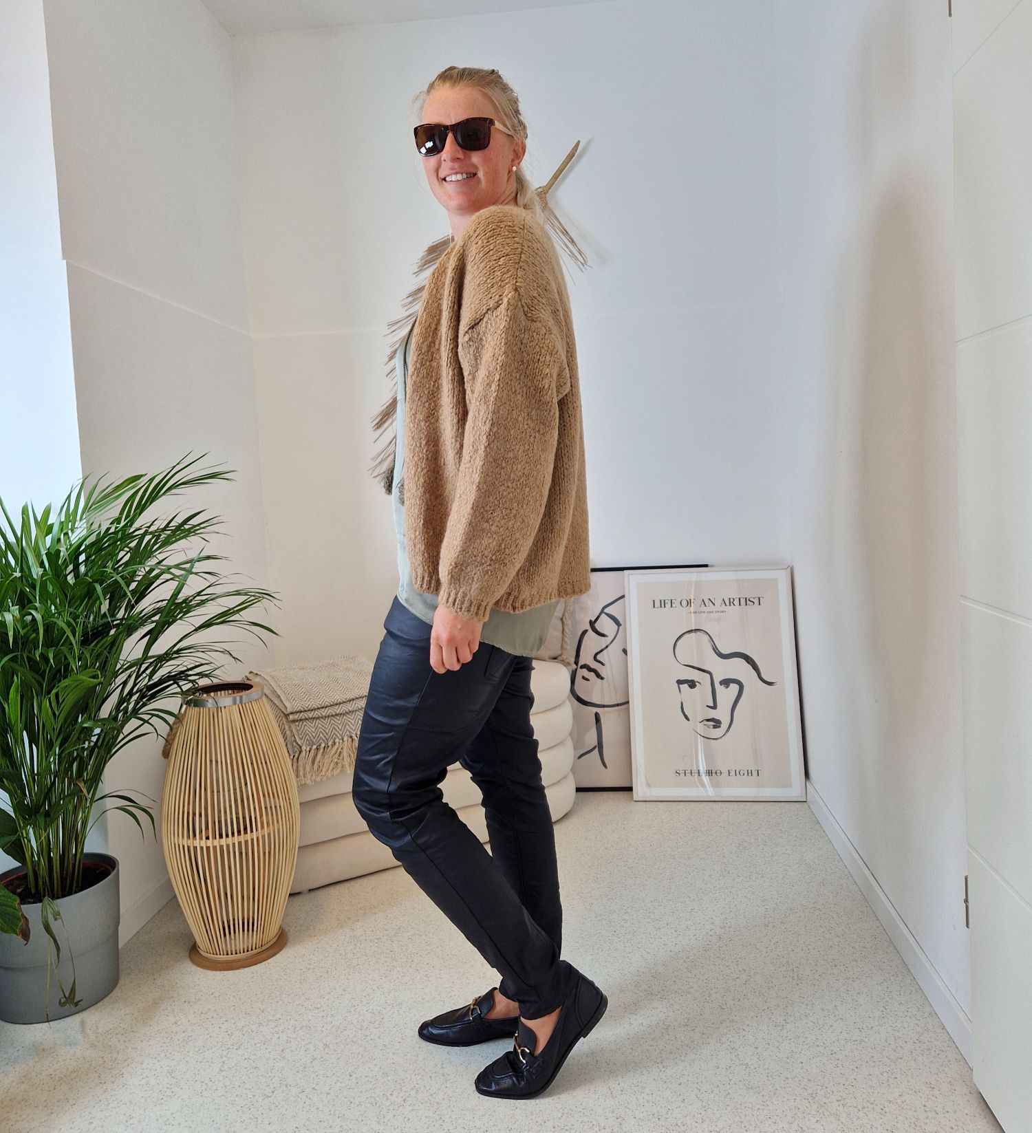KNIT CARDIGAN MILLY CAMEL 34-42 Made in Italy kurze Strickjacke KNIT CARDIGAN MILLY CAMEL 34-42 Made in Italy kurze Strickjacke
