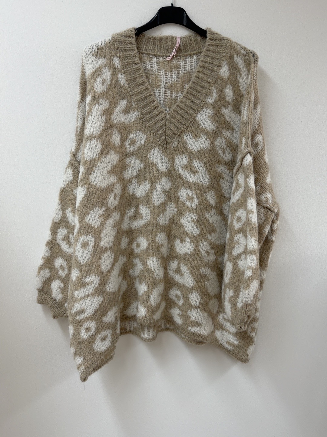Leo-Pullover mit V-Ausschnitt I P0069 I Made in Italy 34-44/46