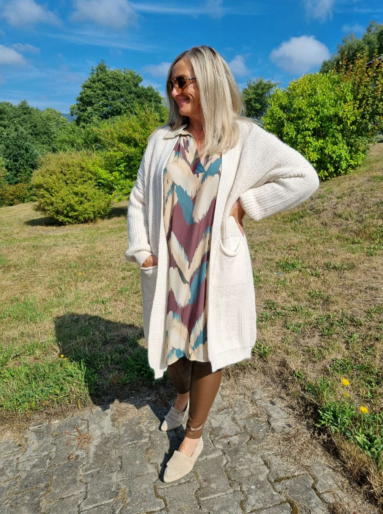 BLUSEN KLEID JUANA PETROL Dress Longbluse Made in Italy verschiedene Größen BLUSEN KLEID JUANA PETROL Dress Longbluse Made in Italy verschiedene Größen
