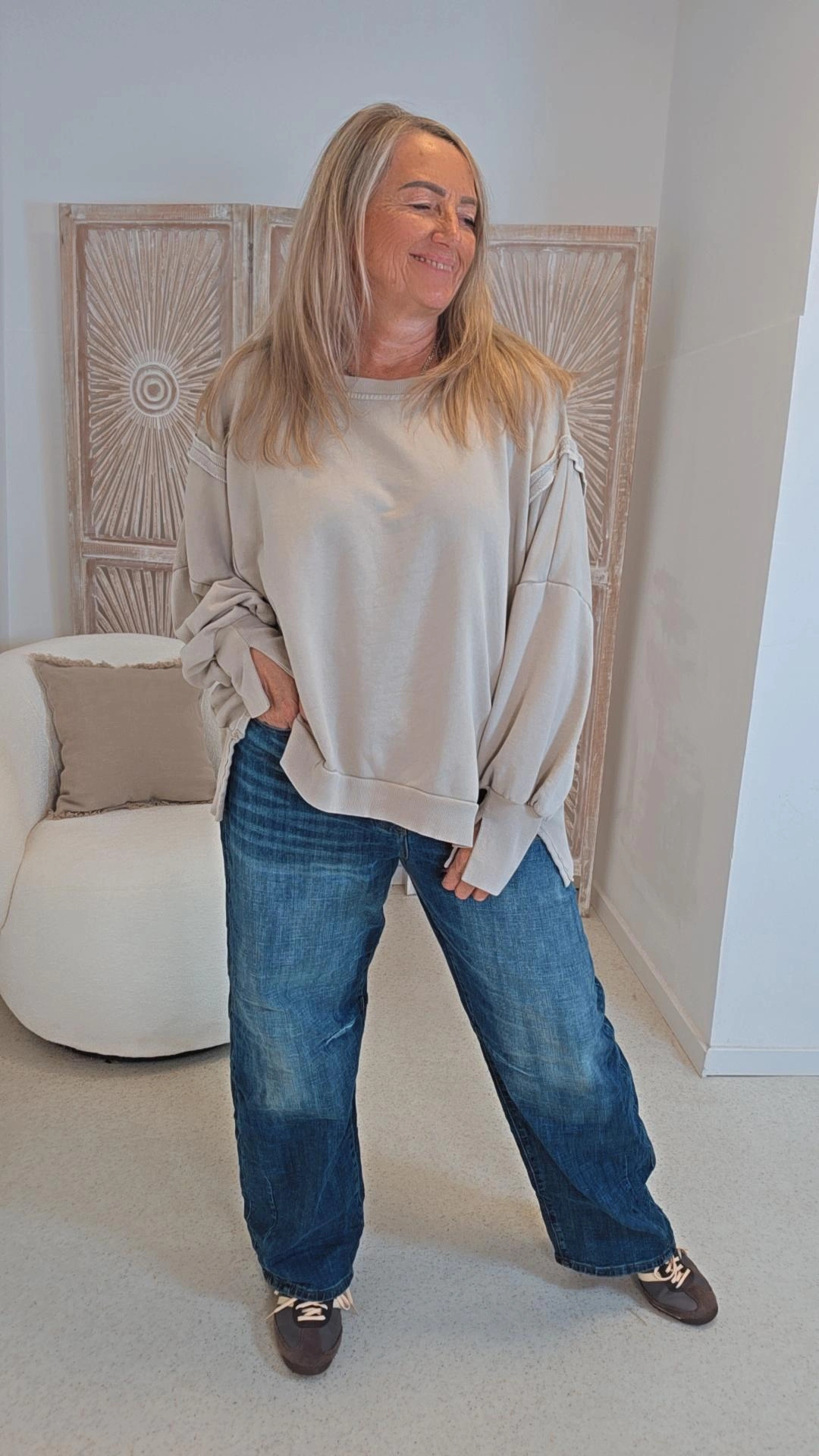 OVERSIZE SWEATER CARLOTA UNI Made in Italy 34-44/46