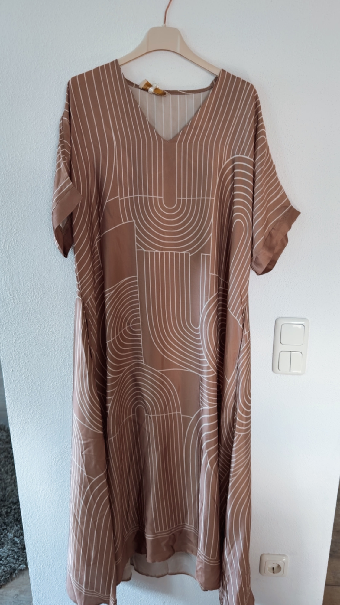 Maxi-Kleid Viskose-Seidenkleid Vanessa Made in Italy Gr. 34-42/44