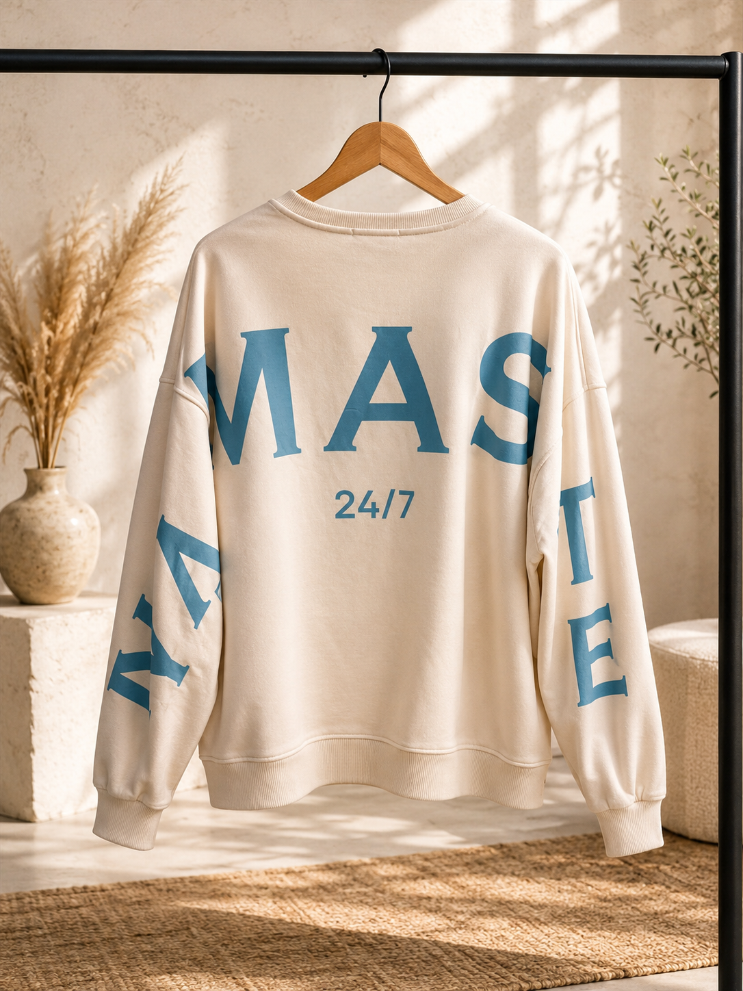 Sweatshirt „Namaste 24/7 Uni“ – Made in Italy | One Size bis ca. Gr. 42