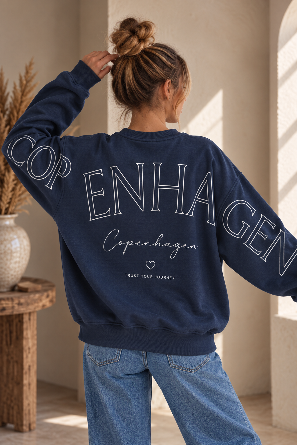 Sweatshirt Copenhagen I NO. SW0016 I lässiger Oversize-Look I Made in Italy 34-42/44