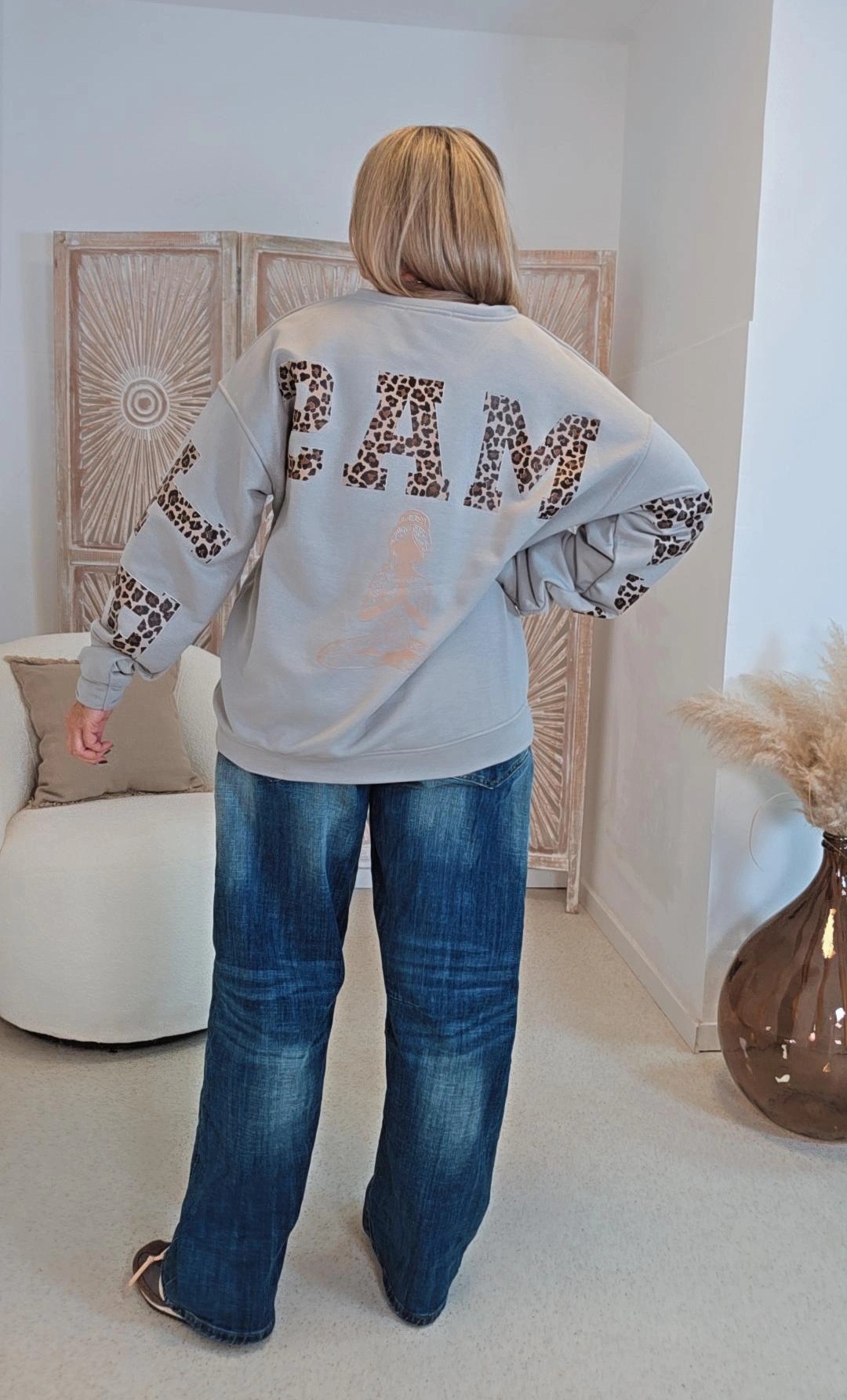 OVERSIZE SWEATER NAMASTE EMIL LEO Made in Italy 34-44 