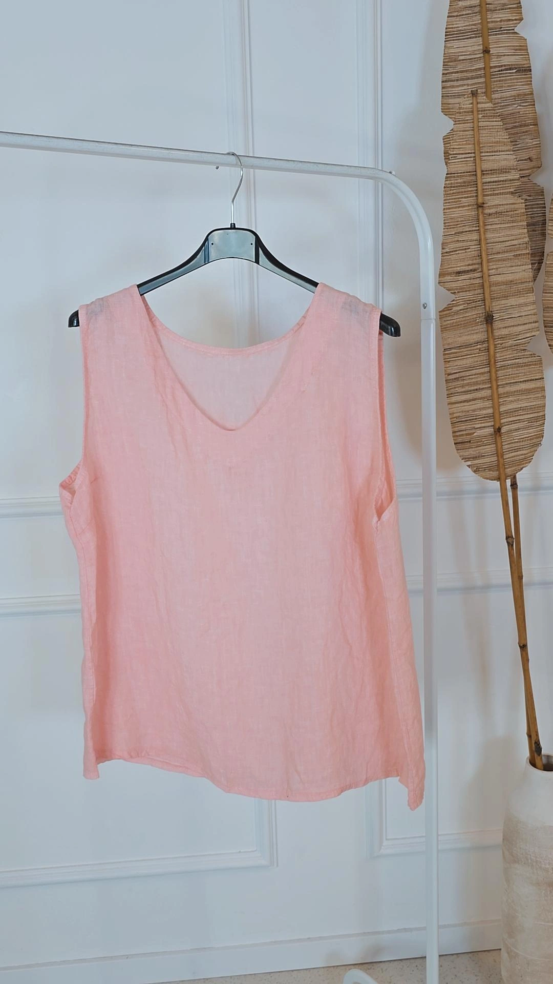 LINEN BASIC SHIRT CATALINA Made in Italy 36 - 42 Leinen Top