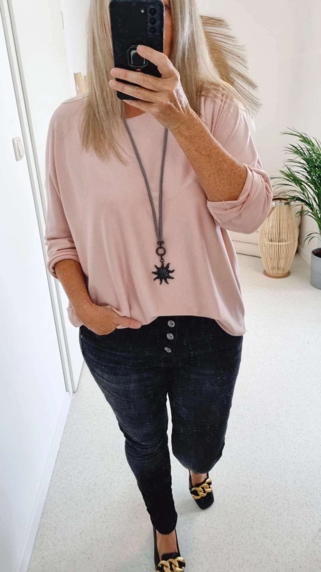 BASIC LONGSLEEVE RUBY ROSA leichter Pullover 34-42 Made in Italy Layer Shirt BASIC LONGSLEEVE RUBY ROSA leichter Pullover 34-42 Made in Italy Layer Shirt