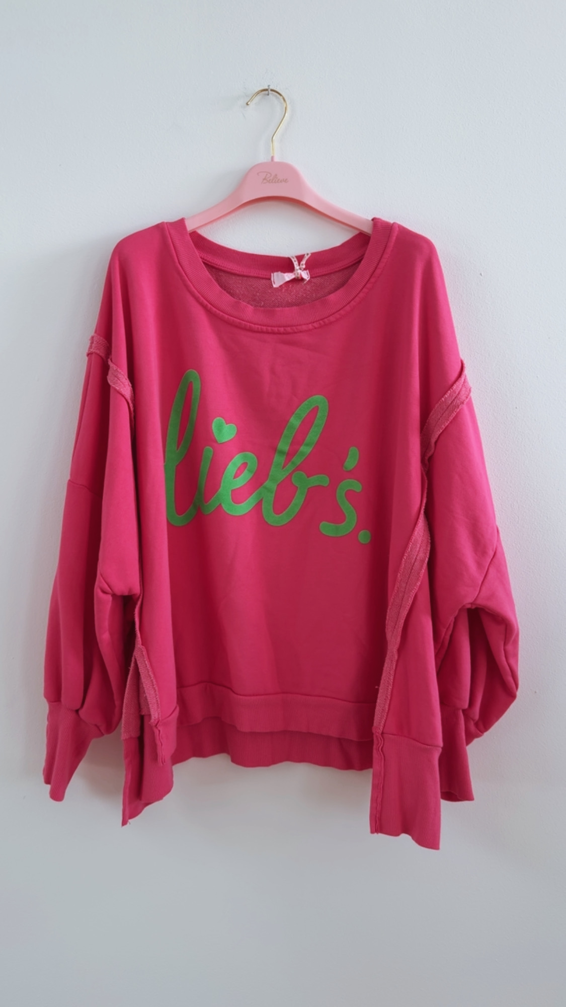Sweatshirt Isotta – Lieb´s im lässigen Oversize-Look Made in Italy 34-48