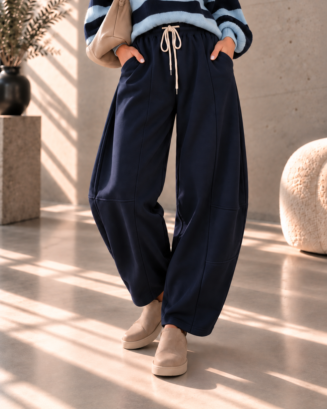 Ballon-Jogpant Amaris – lässige Basic Pants für jeden Tag Made in Italy 34-42/44