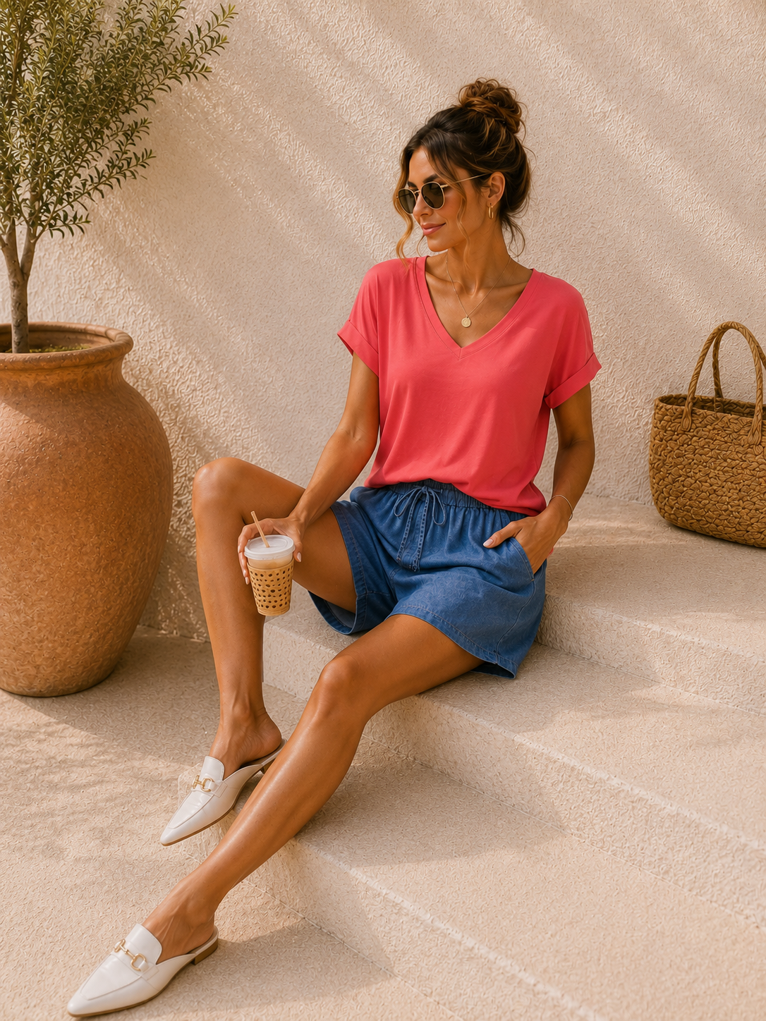 Basic-Shirt Formentera Uni Made in Italy 34-40/42