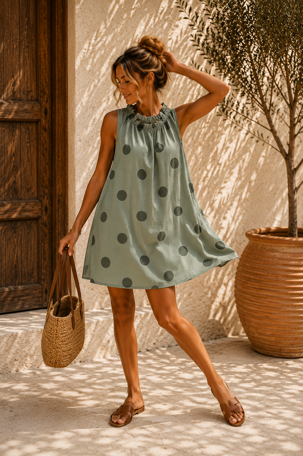 Dots-Kleid Zola Made in Itlay 34-40/42
