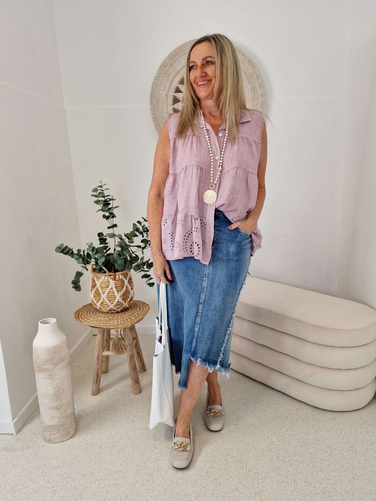 EDLES LEINEN SHIRT TOP KISS ROSA 36-42 Made in Italy Shirt Oberteil LINEN BASIC Lochstickerei EDLES LEINEN SHIRT TOP KISS ROSA 36-42 Made in Italy Shirt Oberteil LINEN BASIC Lochstickerei