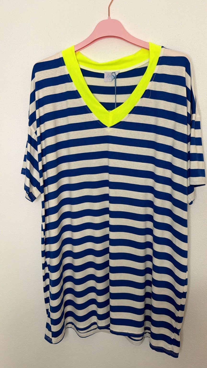 Beach T-Shirt-Kleid Palina Blockstreifen Made in Italy 34-44