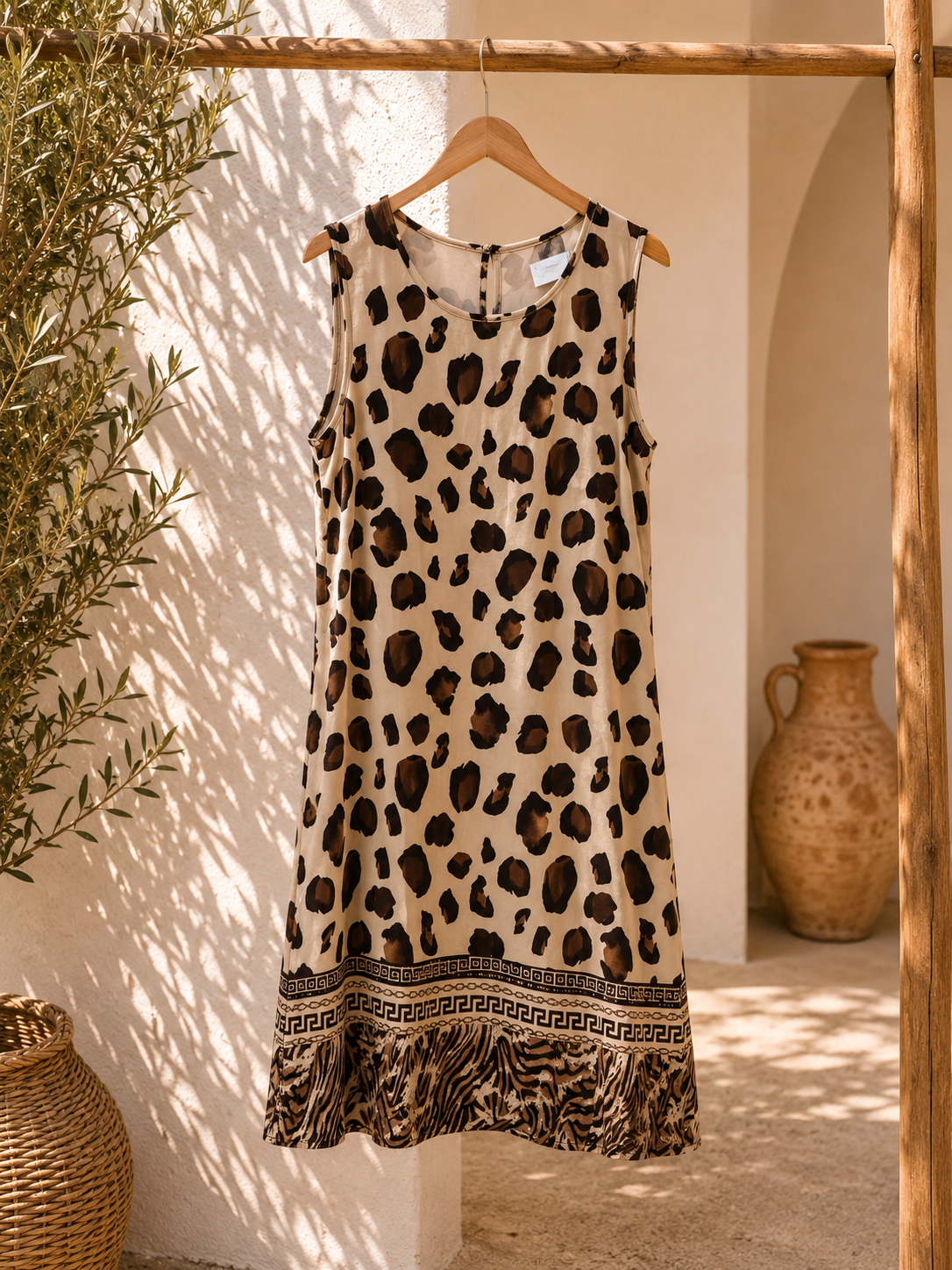 Kleid Malaika Safari – Made in Italy – Made in Italy – Afrikanische Vibes treffen italienischen Chic 🌴Made in Italy 34-42