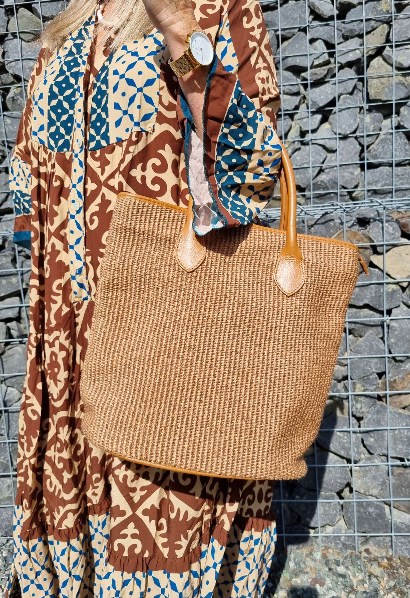 BAST SHOPPER ARIA COGNAC Leder Tasche Shopping Bag Umhängetasche Made in Italy BRAUN BAST SHOPPER ARIA COGNAC Leder Tasche Shopping Bag Umhängetasche Made in Italy BRAUN