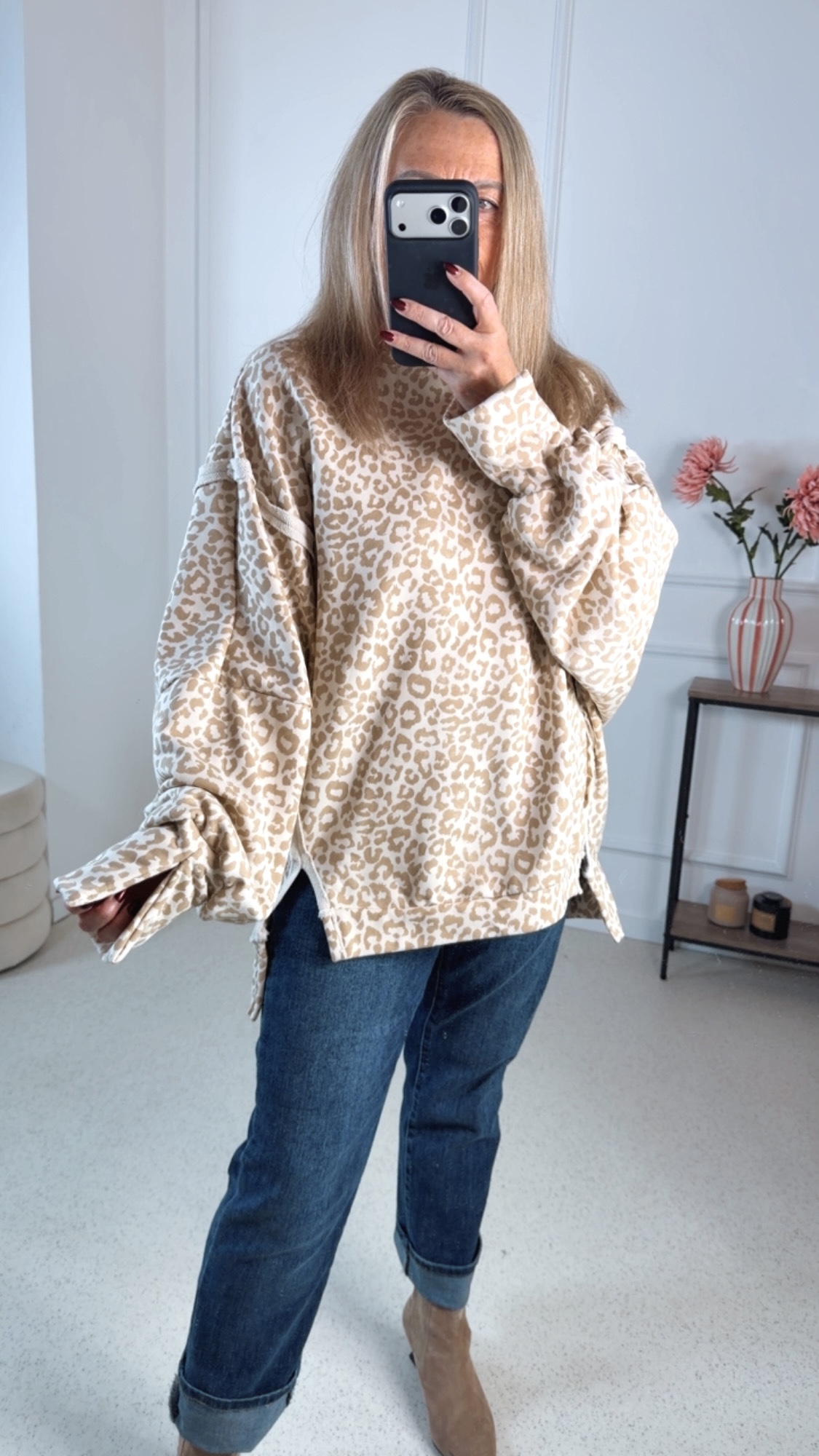 OVERSIZE SWEATER CARLOTA LEO Made in Italy 34-44/46