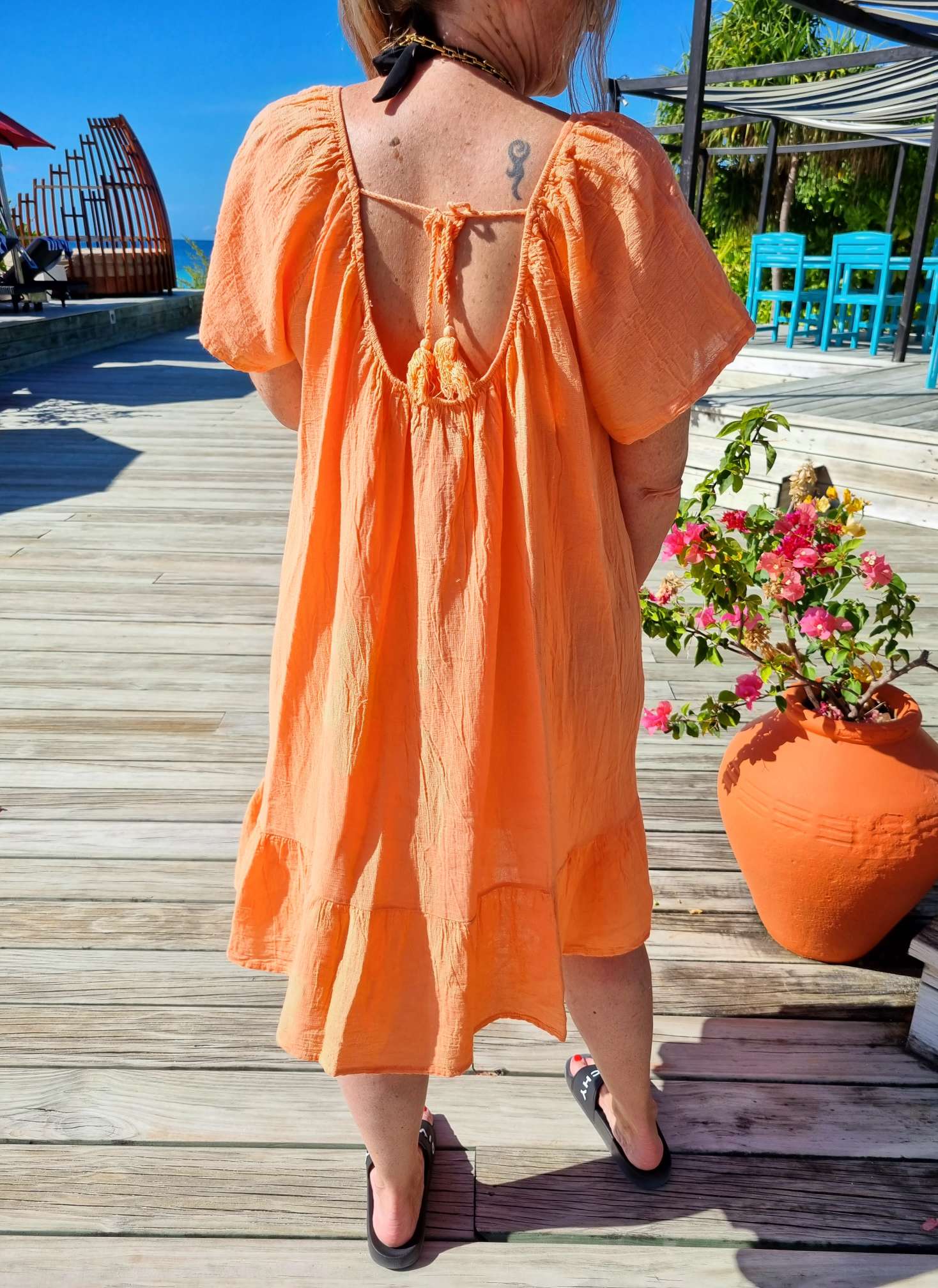 MIDI DRESS CAPRI KORALLE 34-42 Made in Italy kurzesTunika Kleid Oversize Longbluse Sommerkleid MIDI DRESS CAPRI KORALLE 34-42 Made in Italy kurzesTunika Kleid Oversize Longbluse Sommerkleid