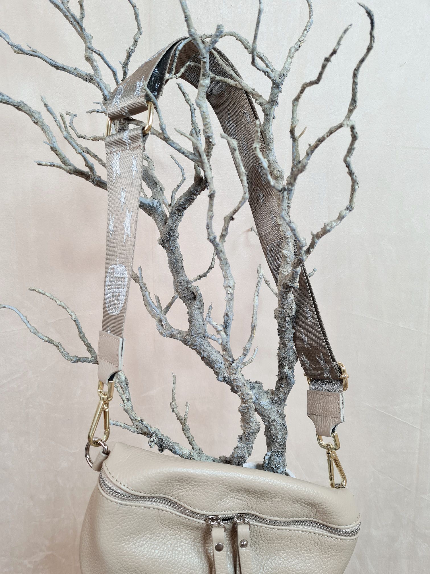 TASCHEN GURT DREAM BAG TAUPE Made in Italy Umhängeriemen TASCHEN GURT DREAM BAG TAUPE Made in Italy Umhängeriemen