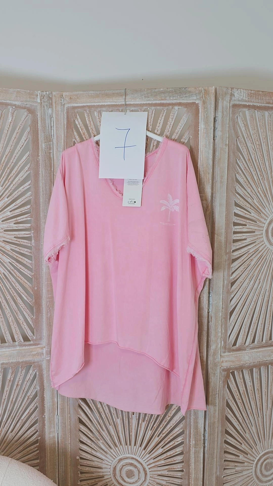 2. WAHL T-SHIRT ALOHA PALMS ROSA 7