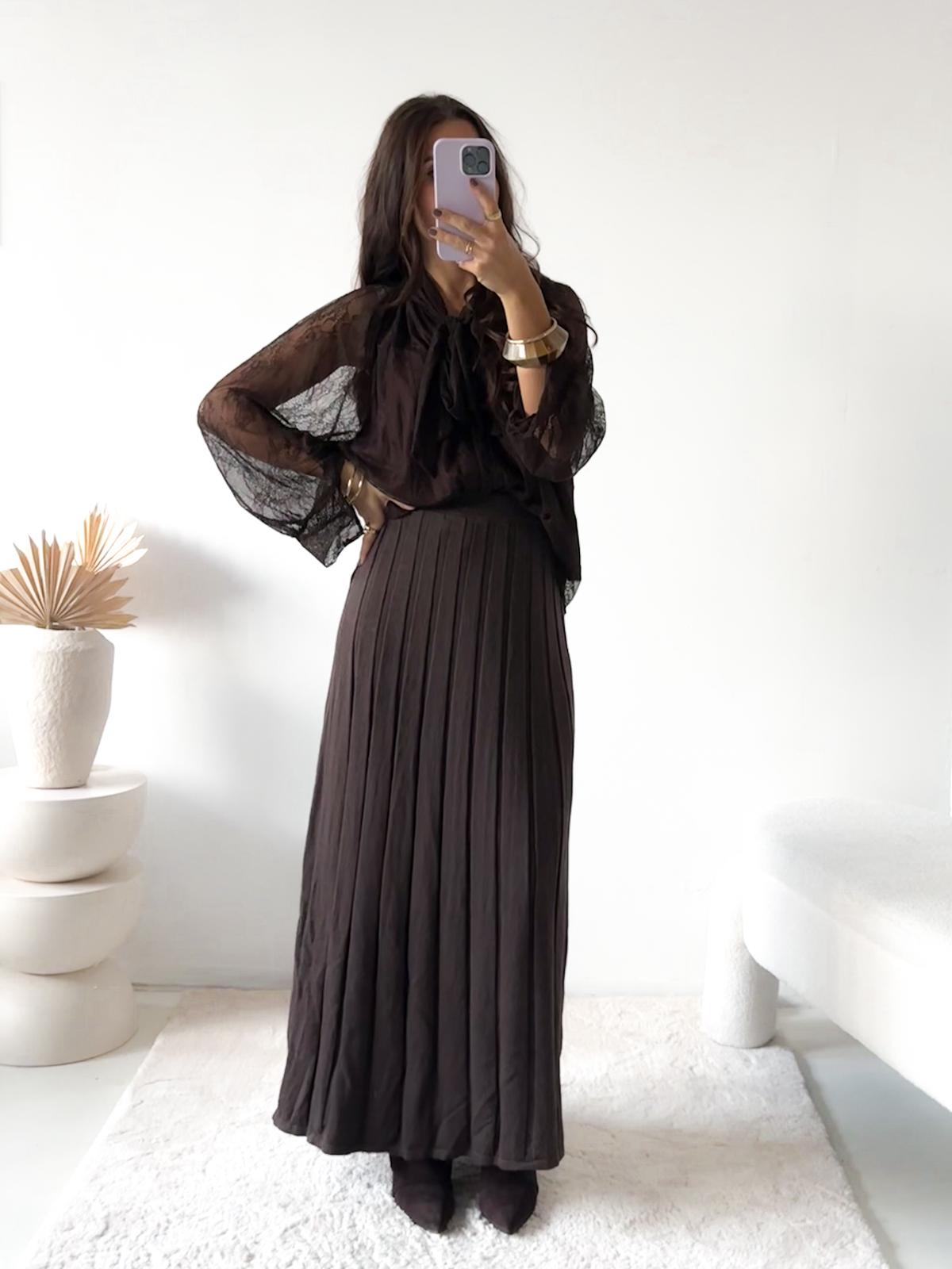 EDLER PLISSEE STRICKROCK PAUL Made in Italy 34-42