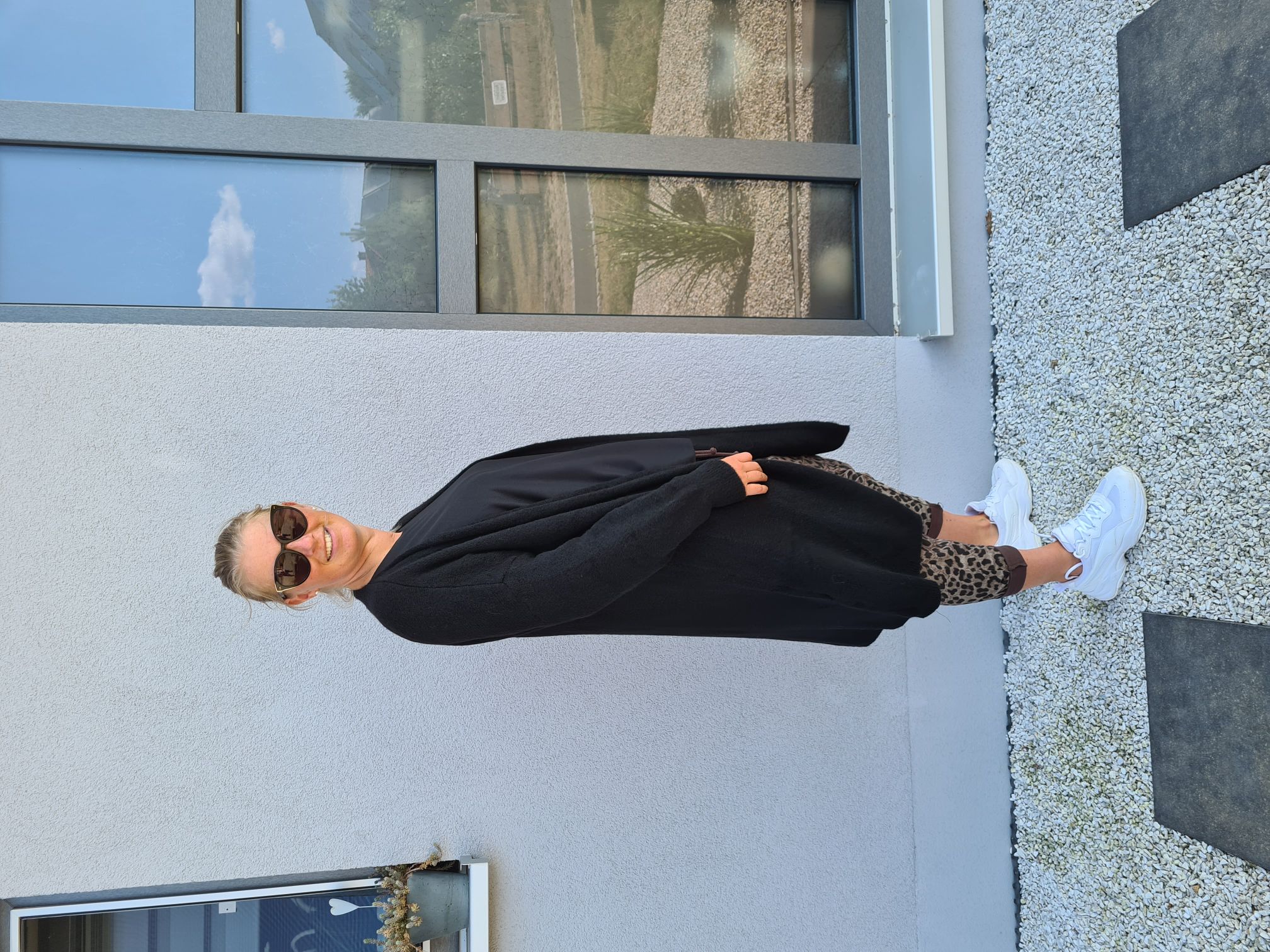 EDLER KNIT CARDIGAN TEODORA SCHWARZ Strick Jacke Mantel 34-42 Made in Italy EDLER KNIT CARDIGAN TEODORA SCHWARZ Strick Jacke Mantel 34-42 Made in Italy