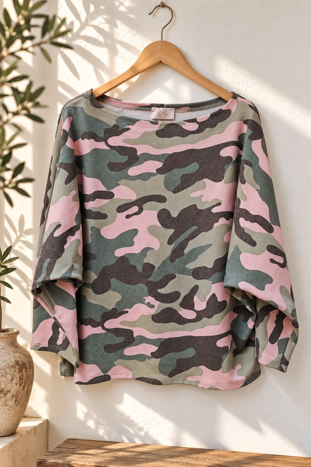 LONGSLEEVE CAMOUFLAGE Made in Italy Gr. 36 - 46 LS0108 Sweater