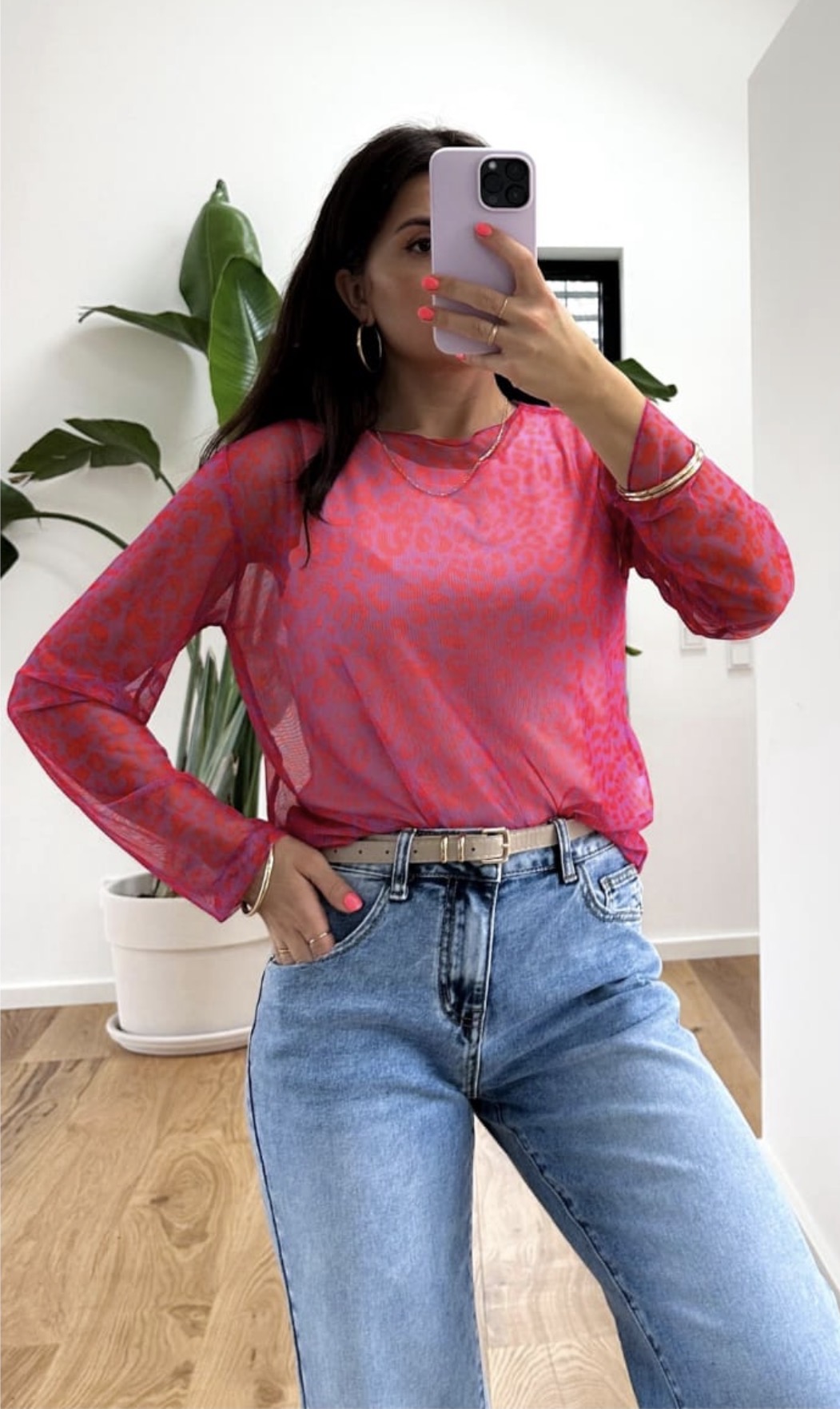 SHIRT LANGARM LEO NELIA Made in Italy 34 - 40