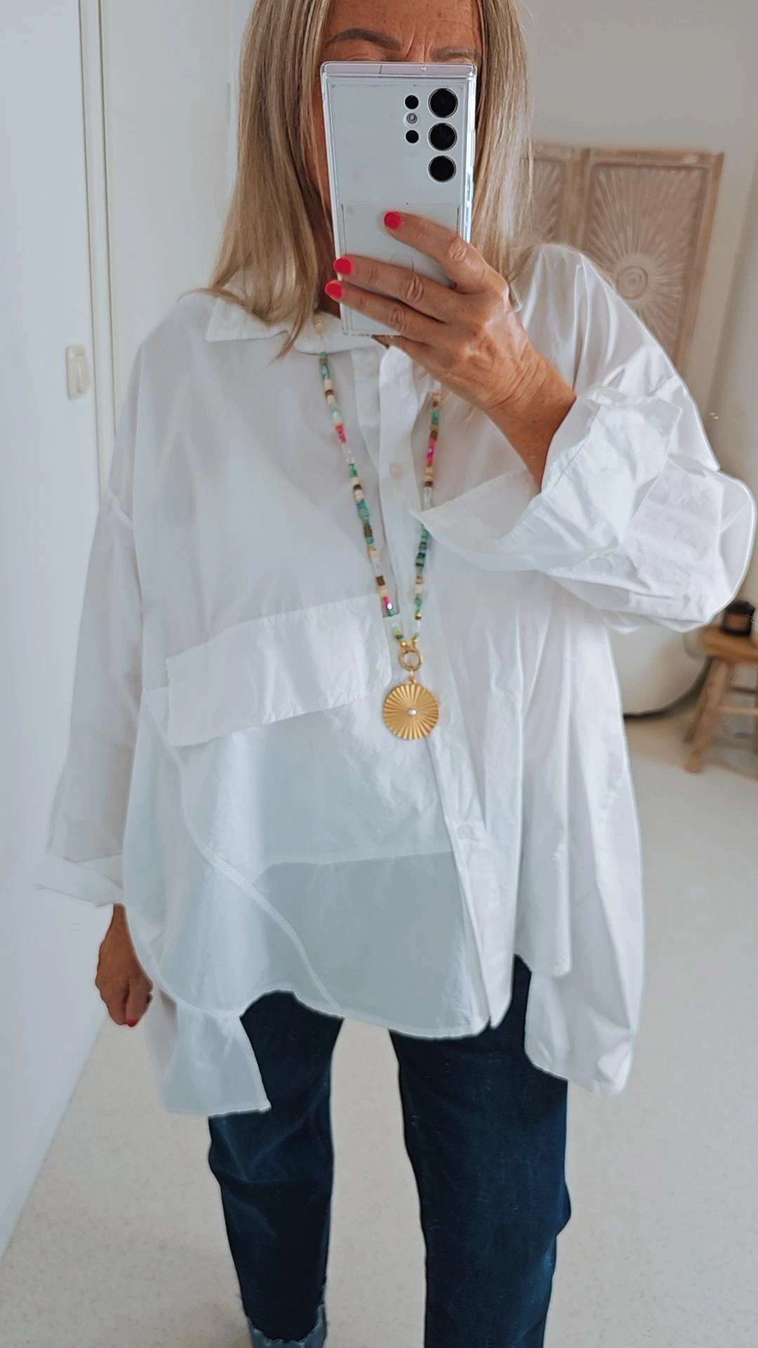 OVERSIZE BLUSE MIA 36 - 4 4 Made in Italy Basic Bluse OVERSIZE BLUSE MIA 36 - 4 4 Made in Italy Basic Bluse