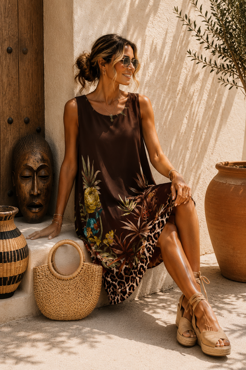 🐆 Kleid Samburu Safari – Made in Italy – Afrikanische Vibes treffen italienischen Chic 🌴Made in Italy 34-42