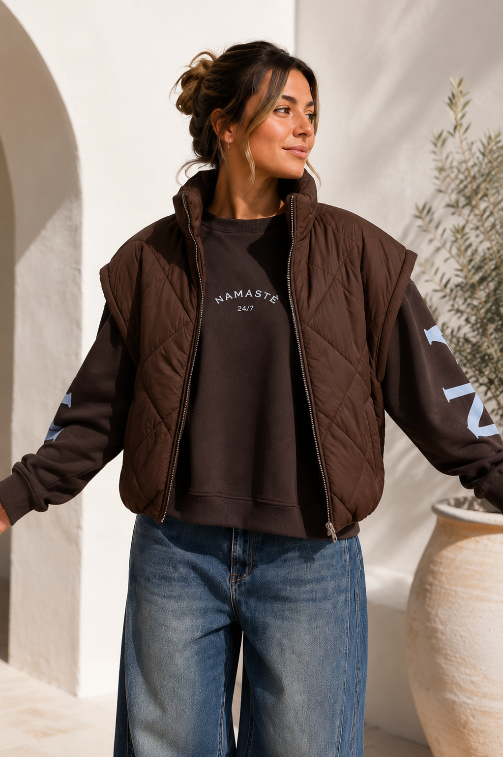 Steppjacke Svenja – Made in Italy – lässiger Spätsommer-Look Gr. 34-42