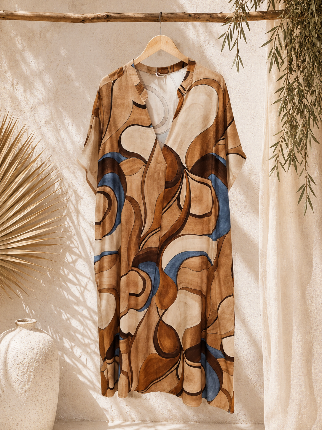 Kleid Sereia Ornamentmuster Made in Italy 34-42/44 Sommerschnapper – vom Umtausch ausgeschlossen