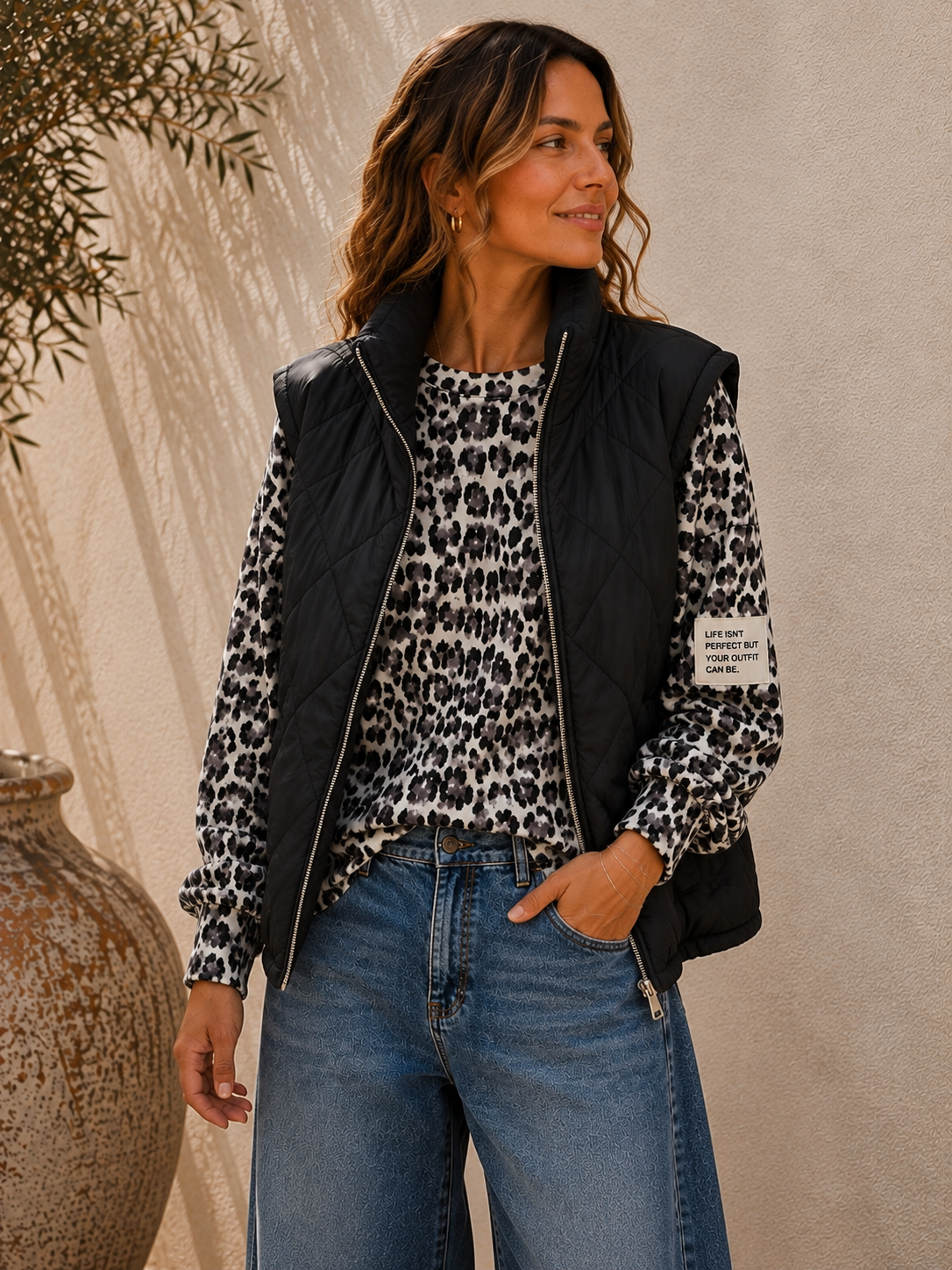 Steppjacke Svenja – Made in Italy – lässiger Spätsommer-Look Gr. 34-42