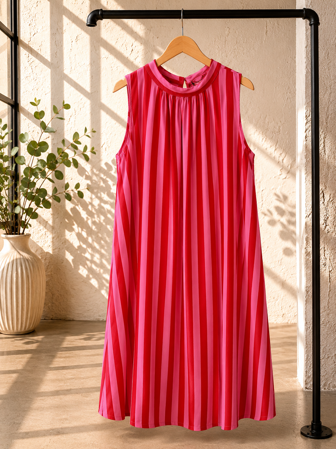 Kleid Elowen Blockstreifen Made in Italy 34-42