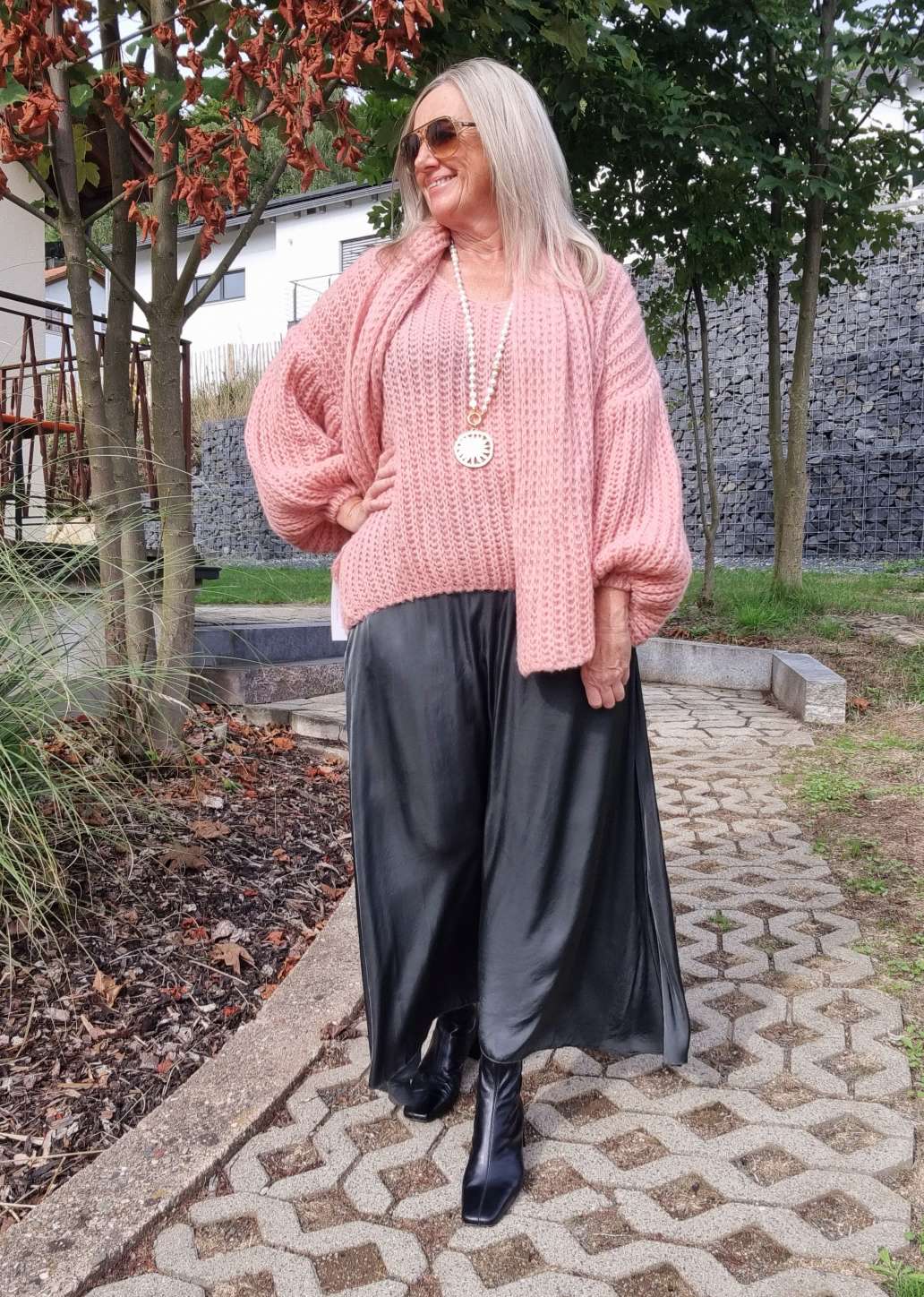 OVERSIZE KNIT SWEATER MALENA KORALLE Strickpullover Pullover 34-42/44 Made in Italy versch. Farben OVERSIZE KNIT SWEATER MALENA KORALLE Strickpullover Pullover 34-42/44 Made in Italy versch. Farben