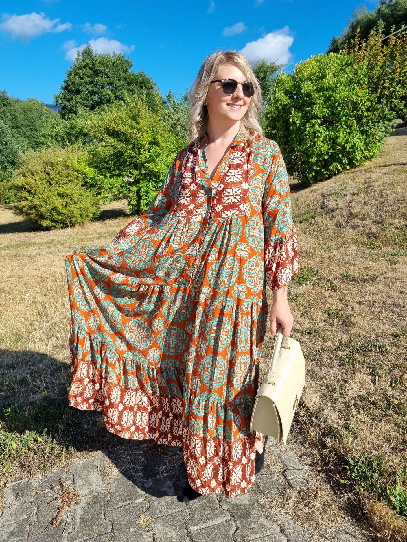 MAXI TUNIKA DRESS ISABELL ROST MINT 34-40/42 Made in Italy langes Kleid Hängerchen Tunikakleid MAXI TUNIKA DRESS ISABELL ROST MINT 34-40/42 Made in Italy langes Kleid Hängerchen Tunikakleid