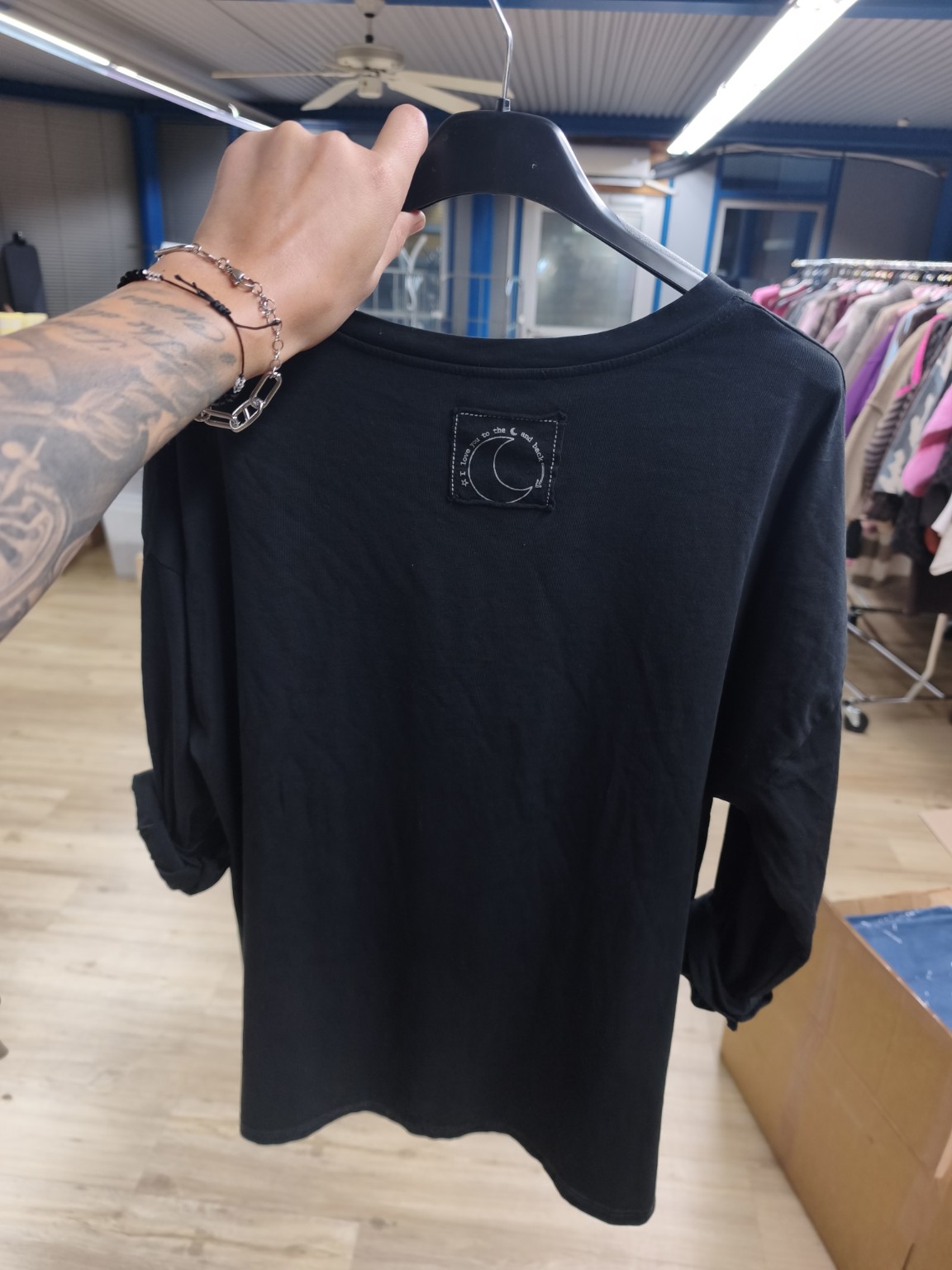 Love to the Moon Longsleeve I LS0154 I 34-42 I Made in Italy 